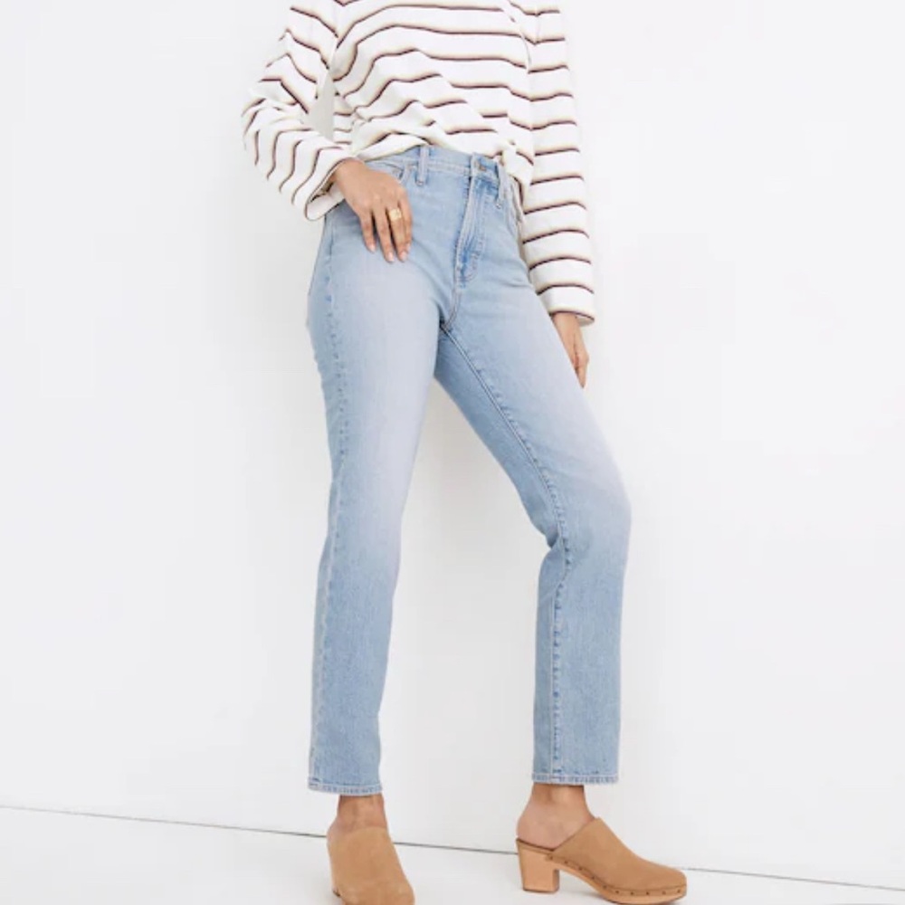 MADEWELL the petite perfect vintage jean in Fiore wash